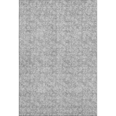 Premium Machine Washable Prisco Silver Rug