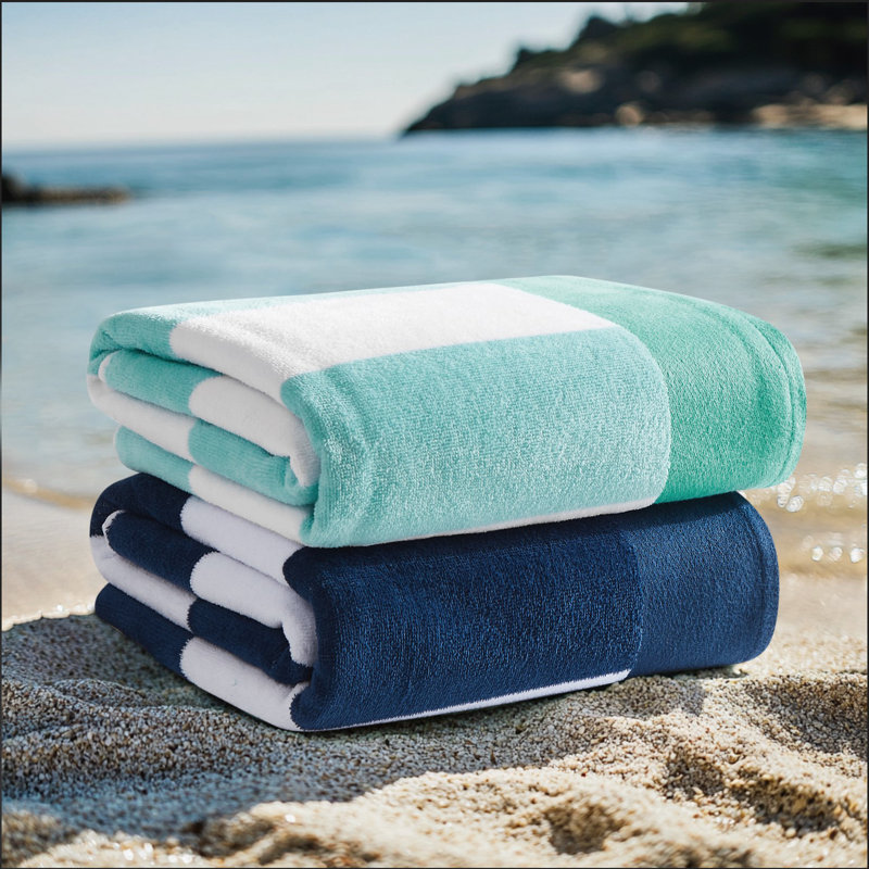 Ensemble de 2 serviettes de plage Longshore Tides, Multi