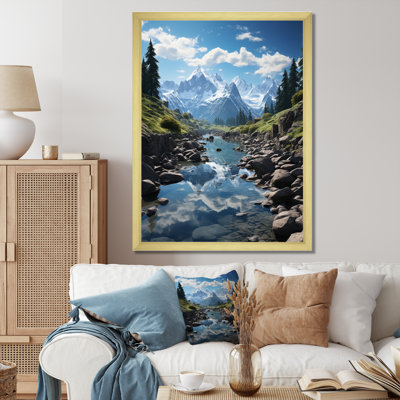" French Alps Mountain Serenity II " Print