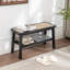 Banc en bois massif avec tablette Lund-569735217