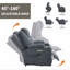 Fauteuil inclinable électrique en polyester - massage 8 points, chauffage lombaire, USB / Type-C, porte-gobelets en acier-1586863165