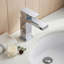 Robinet pour salle de bain à poignée simple en laiton massif, robinet de salle de bain à un trou avec bonde et plaque de pont-82959764