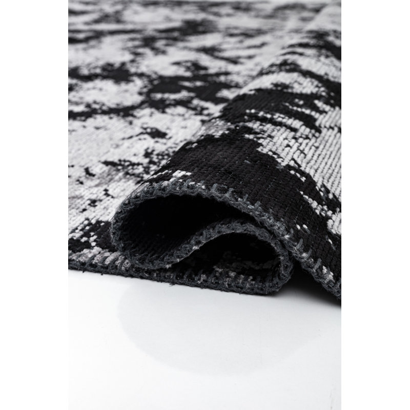 Tapis noir / gris Rapture, Rectangle 7 pi 10 po x 11 pi 2 po