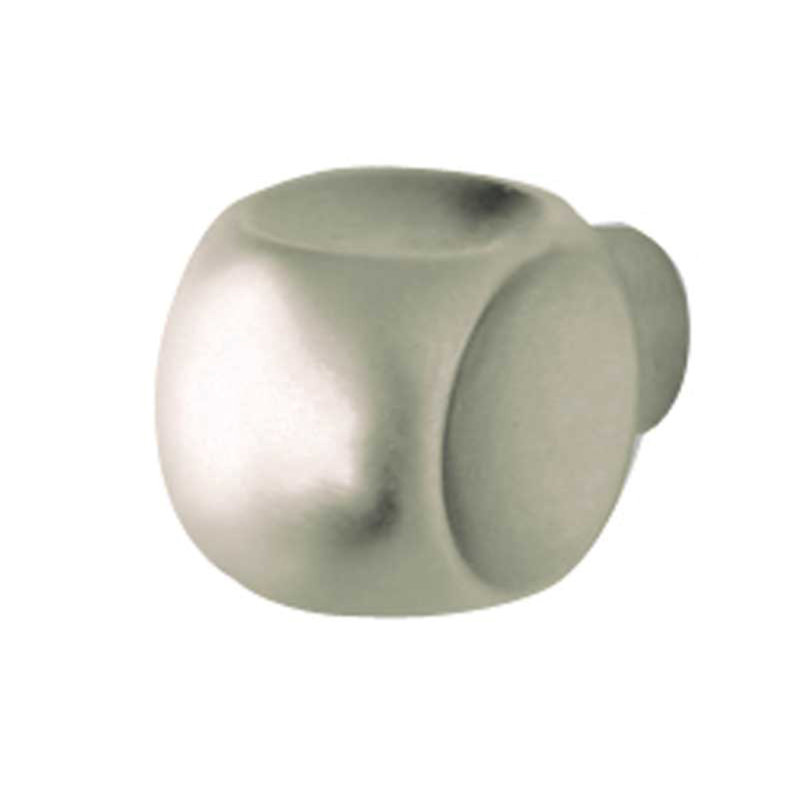 Terrera 12mm Length Square Knob, Satin Nickel