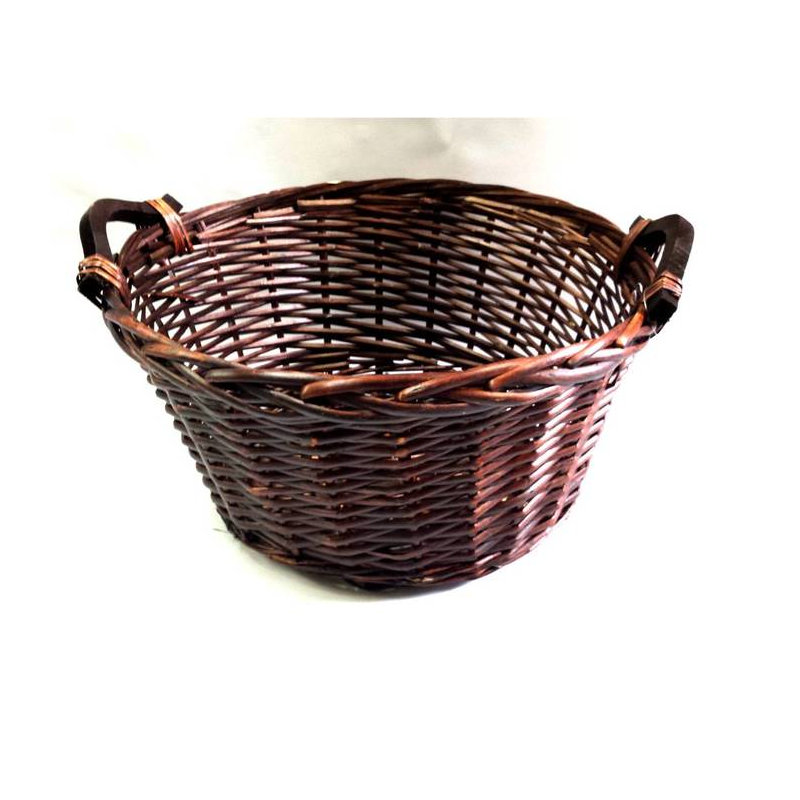 Panier à mèche rond teint willow
