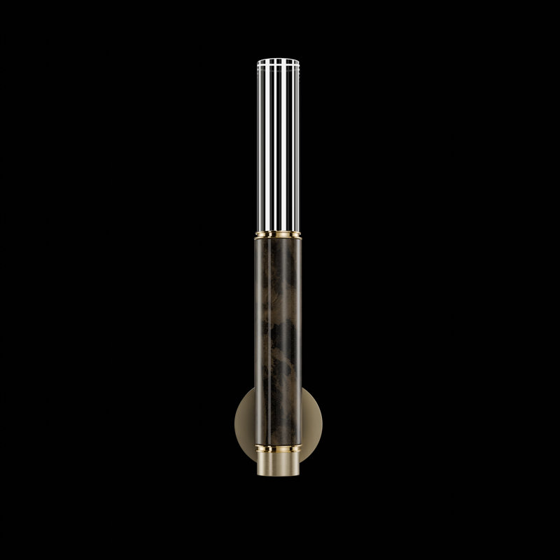LED Wallchiere, Ombre Bronze/Brass/Charcoal