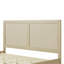 Lit plateforme en bois massif avec rotin-347420972