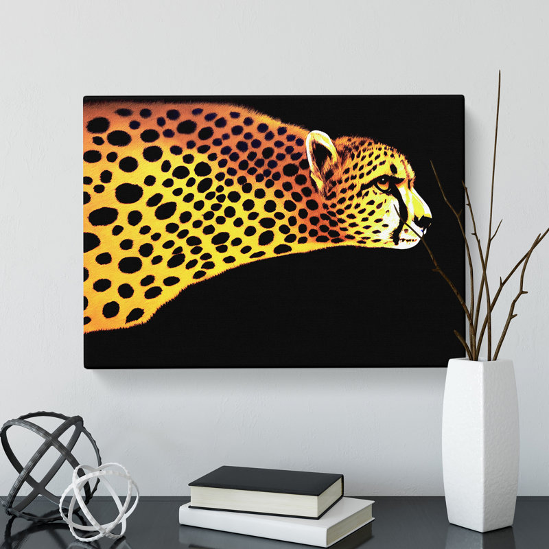 Exclusive Cheetah - Wrapped Canvas, 40cm H x 60cm W x 3cm D