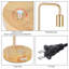 Lampe de table arquée brune 17 po Santamaria-1888943842