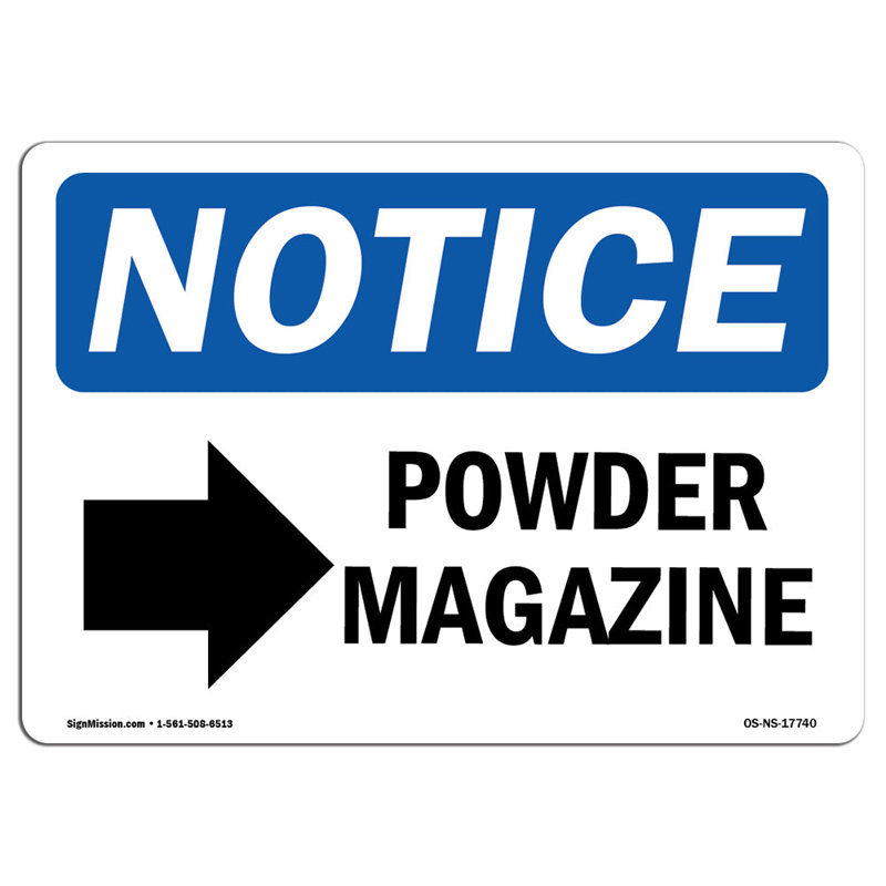 Remarquez le magazine poudre, flèche droite