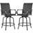 Diez Iron Outdoor 28.5'' Bar Stool-1525620203-1525620196