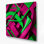 «Geometric Abstraction 43», art mural en métal rose
