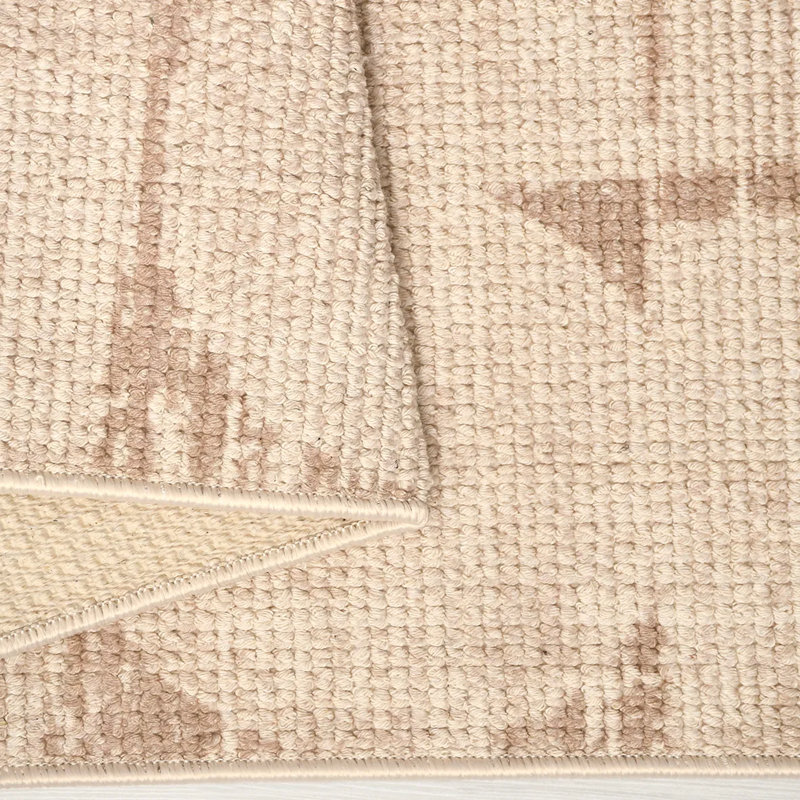 Cotton Abstract Indoor Rug, Rectangle 3'3" x 6'7"