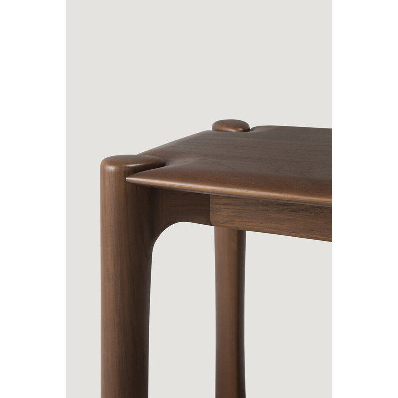 Pi Solid Wood Dining Bench, 18.5" H x 57.5" W x 14" D, Brown