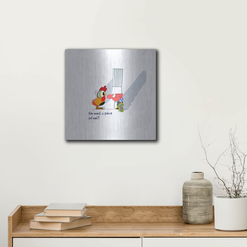 «Morceau de moi» par Chuck Wimmer, art mural en métal, H 12 po x l 12 po