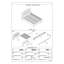 Structure de lit tapissier en polyfibre moderne gris grand format avec design classique et bois de peuplier contreplaqué