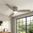 48 in. 3-Solid Blades Indoor Standard Ceiling Fan Flush Mount with Remote and Integrated LED-1801380066-1801380092