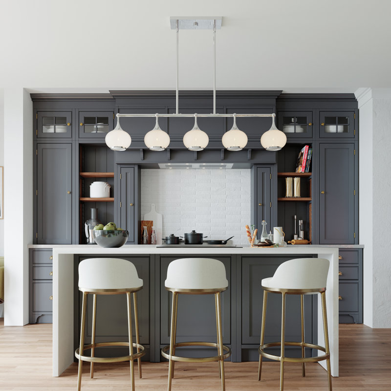 5 - Light Pendant, Polished Chrome