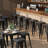 Upholstered Seat Stools with Metal Frame-10508795-10508743-5260182
