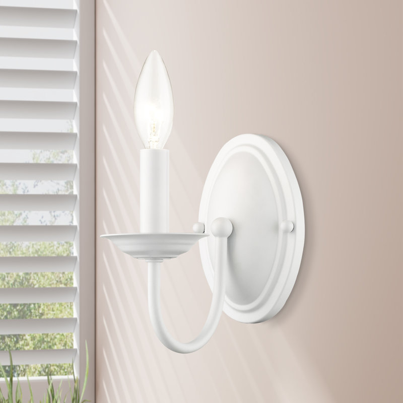 Maynes Candle Wall Light, White