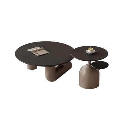 Modern Wood Coffee Table Set