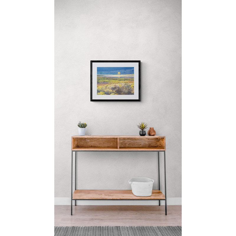 Banks Lake Autumn Meadow Print by Bruce Heinemann, Black Framed Canvas, 32" H x 24" W
