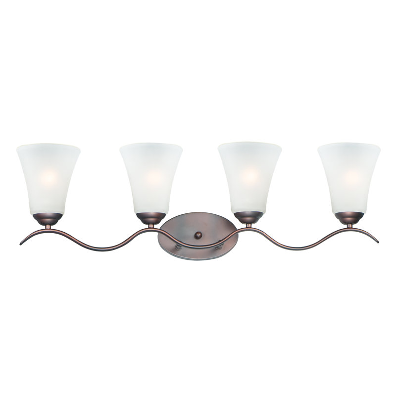 Lavalley 4 - Light Dimmable Vanity Light, Oil Rubbed Bronze