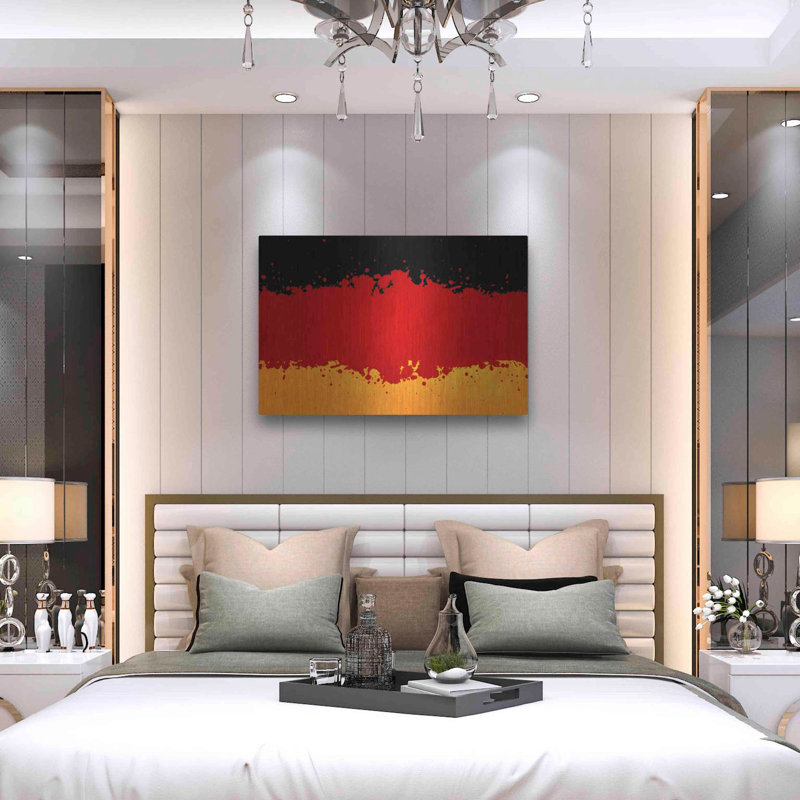«Allemagne», art mural en métal, H 24 po x l 36 po