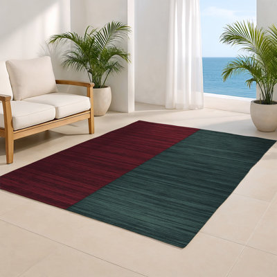 Tapis intérieur / extérieur rouge HorizontalStripes