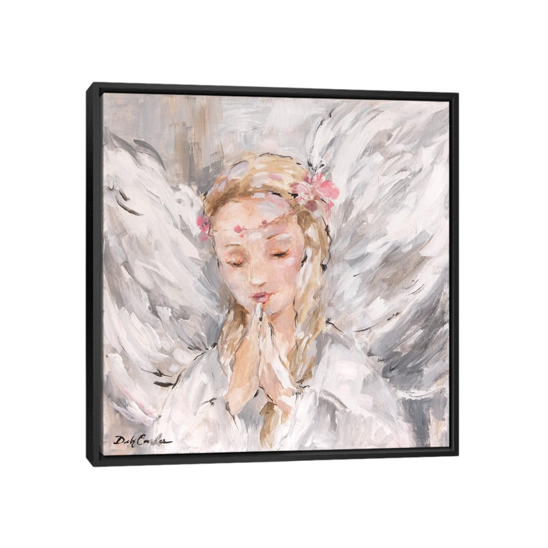 «Prayer» par Debi Coules, impression sur toile tendue sur châssis, H 26 po x l 26 po x P 1,5 po, Toile avec cadre noir