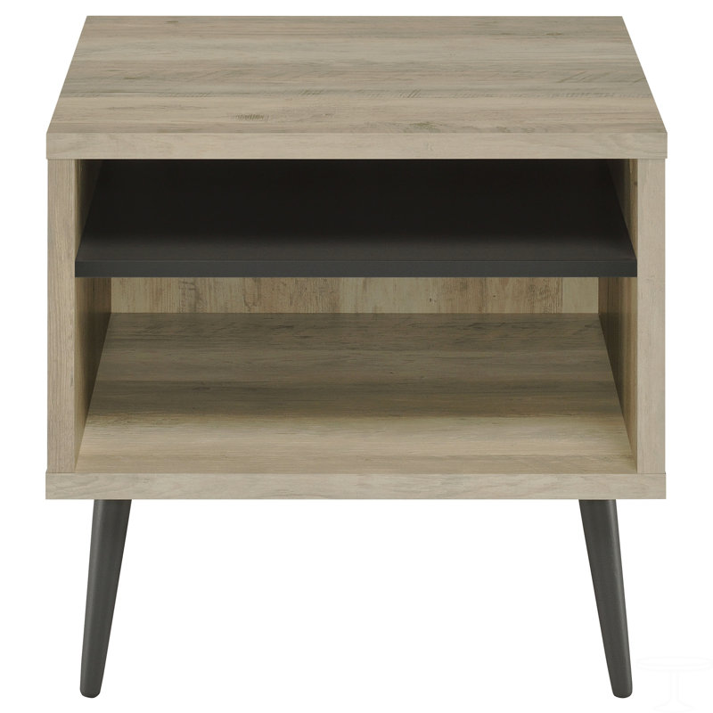 Square Engineered Wood Side End Table