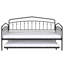 Lit de jour simple Fox avec lit gigogne simple, noir-888285892