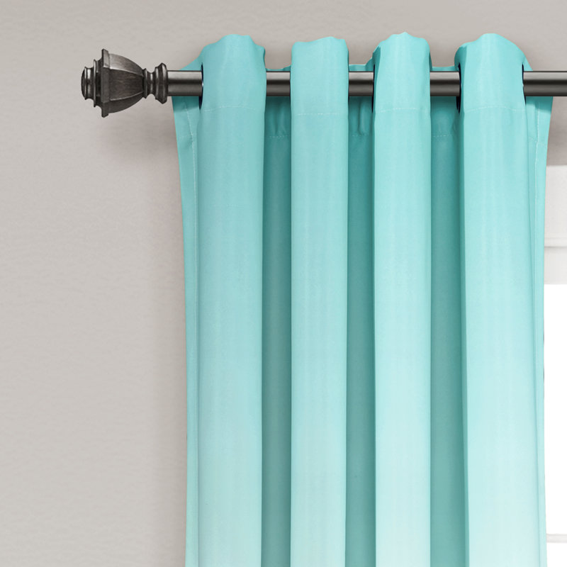 Lush Decor Umbre Fiesta Room Darkening Curtain Panels Pair Drapes (Set of 2)