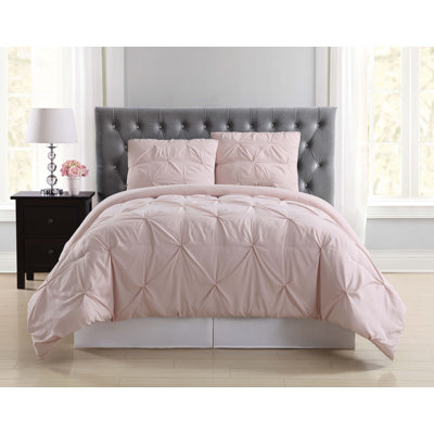 Ensemble de housse de couette en microfibre unie moderne et contemporaine de couleur unie