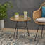 Table d'appoint en faux rotin Orlando-1635746305