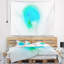 Tapisserie sphère mistye abstract green-28494433