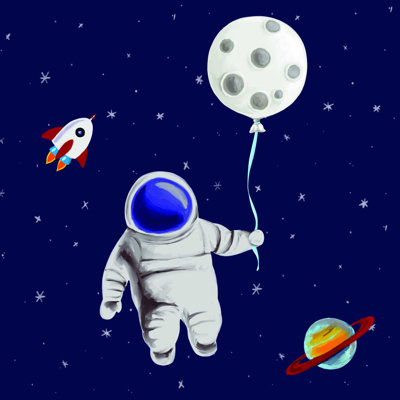 " Moon Balloon Space "