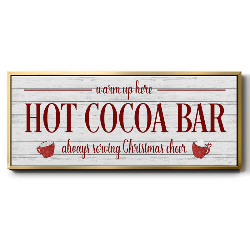 Hot Cocoa Bar - toile encadrée, H 24 po x l 60 po