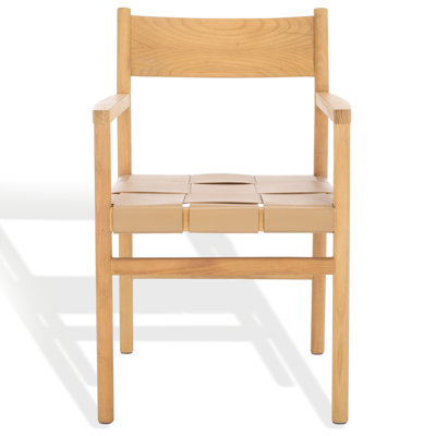 Devnie Leather Upholstered Arm Chair