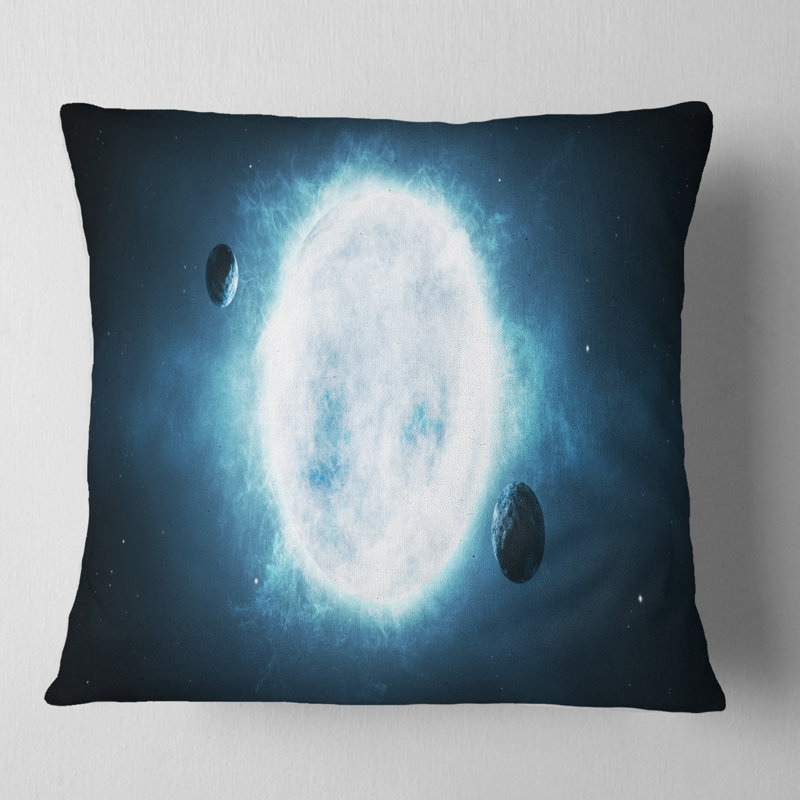 Grande étoile - Coussin imprimé abstrait, Coussin décoratif, 16 po x 1 po