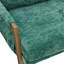 Fauteuil de style Mid-Century moderne, coussin en velours, structure en bois d'hévéa massif avec revêtement, design-962541246