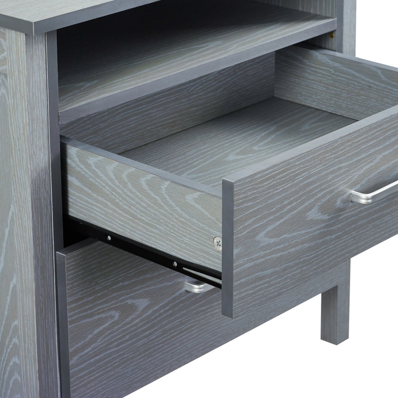 Lupe 23.5'' W Nightstand, Gray