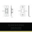 Emtek Select Passage Interior Mortise w/ Wilshire Rosette & L-Square Stem, Smooth Lever-1574354014-1574354015