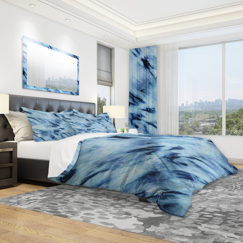 Ensemble de housse de couette moderne et contemporaine, Housse de couette double / grand + 2 taies