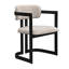 Chaise rembourrée avec accoudoirs (ensemble de 2)-1278626346