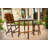 Ardoin Round Pine Outdoor Bar Table With Umbrella Hole , 39.25'' in. W 39.25'' in. D