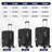 Luggage,With Front Opening,TSA Approved Lock,Hardshell Suitcase,Black