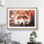 Curious Fox in Abstract - Picture Frame Graphic Art Print-55679730-55679731
