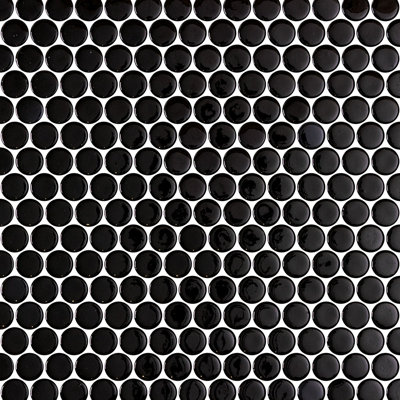 Spectrum Classic Penny Round Recycled Glass Mosaic