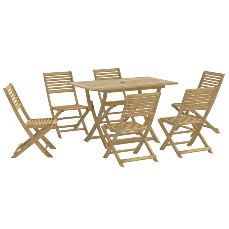 Acacia Solid Wood Patio Dining Set